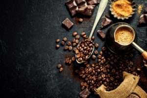 コーヒー豆とエスプレッソ